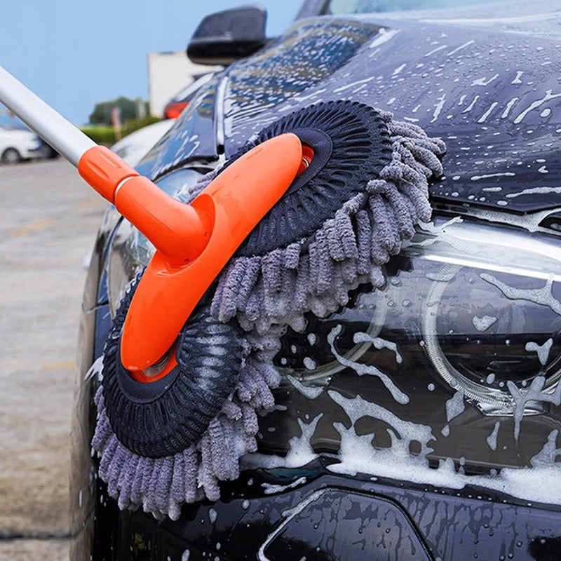 Rotating-Head Car Wash Brush - Car Accessories