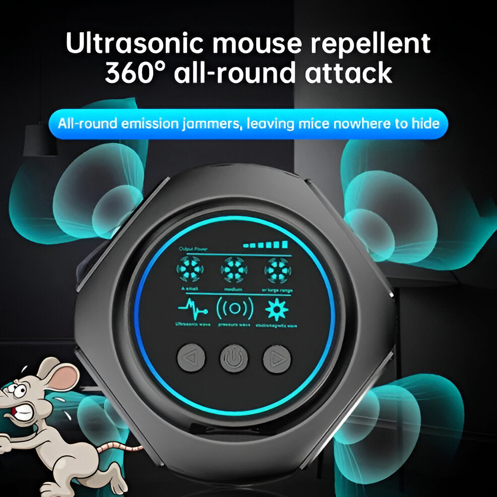 Ultrasonic Spider Deterrent Plug-In - Chemical-Free Indoor Pest Repeller for Spiders & Bugs in Home, Garage & Basement