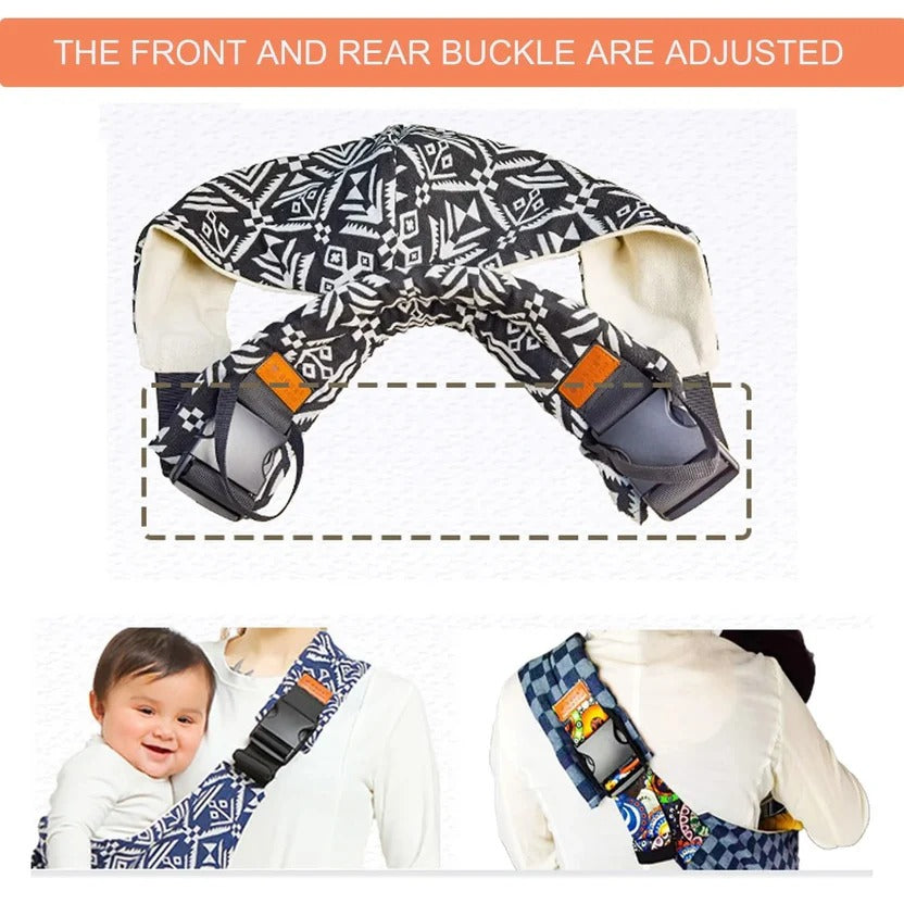 Ergonomic Adjustable Baby Sling Carrier for Newborns & Infants - Lightweight Breathable Foldable Wrap for Moms & Dads