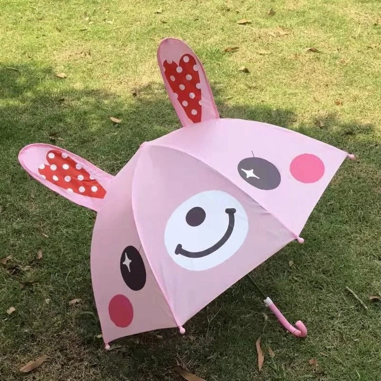 Rainbow Kids' Umbrella for Boys & Girls - Colorful Windproof Children's Rain Umbrella for School & Rainy Days