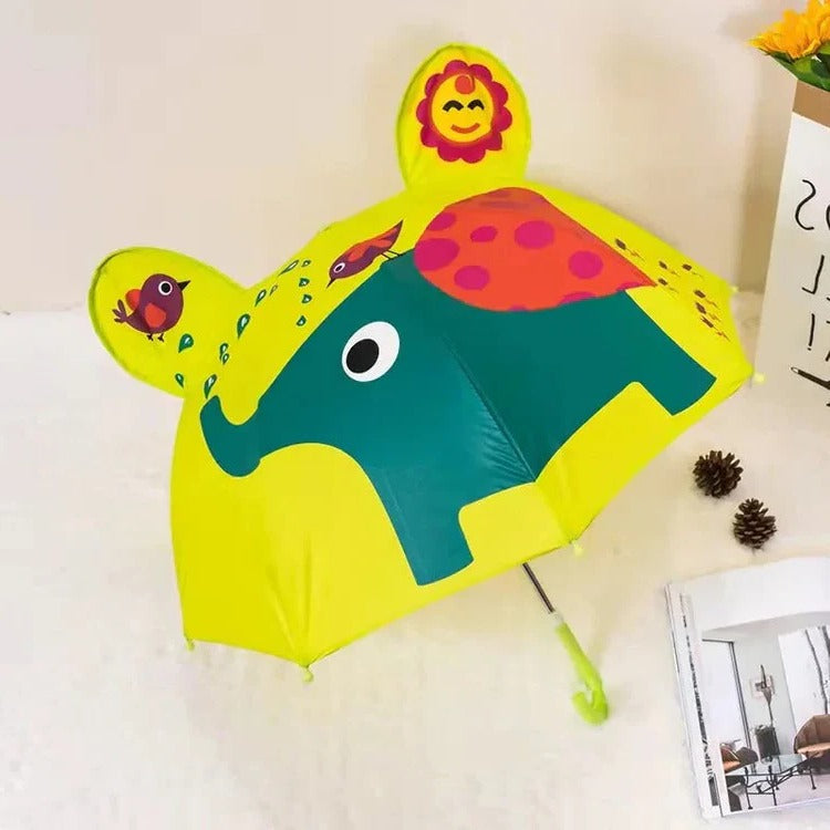 Rainbow Kids' Umbrella for Boys & Girls - Colorful Windproof Children's Rain Umbrella for School & Rainy Days