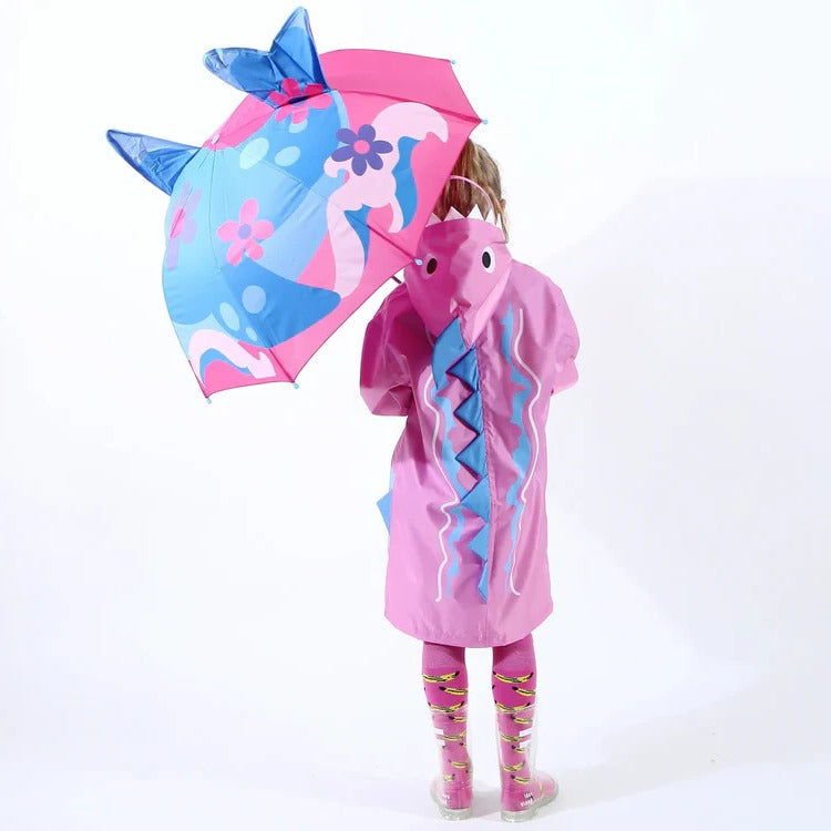 Rainbow Kids' Umbrella for Boys & Girls - Colorful Windproof Children's Rain Umbrella for School & Rainy Days