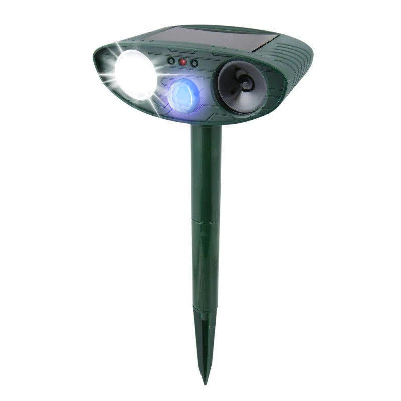 Solar-Powered Ultrasonic Animal Repeller - Outdoor & Pest Control