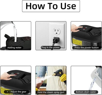 High-Pressure Handheld Steam Cleaner for Home - 221°F Chemical-Free Multi-Surface Cleaner for Tile, Grout, Kitchen, Bathroom & Car
