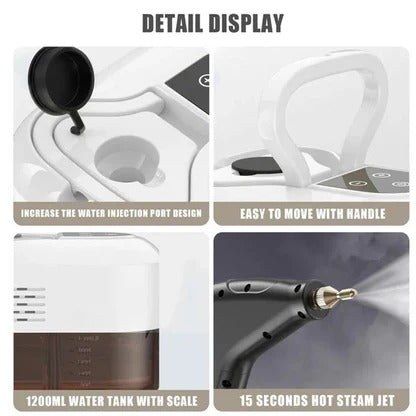High-Pressure Handheld Steam Cleaner for Home - 221°F Chemical-Free Multi-Surface Cleaner for Tile, Grout, Kitchen, Bathroom & Car