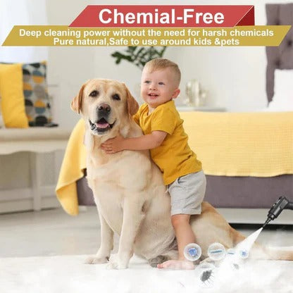 High-Pressure Handheld Steam Cleaner for Home - 221°F Chemical-Free Multi-Surface Cleaner for Tile, Grout, Kitchen, Bathroom & Car
