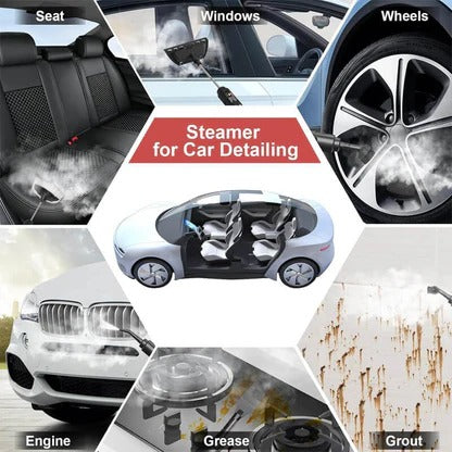 High-Pressure Handheld Steam Cleaner for Home - 221°F Chemical-Free Multi-Surface Cleaner for Tile, Grout, Kitchen, Bathroom & Car