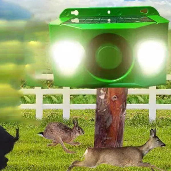 Solar Powered Predator Warning Lights - Flashing Night Animal Deterrent for Chicken Coop, Garden & Yard, No Wiring or Batteries