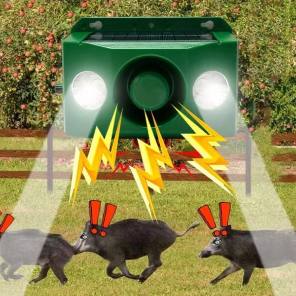 Solar Powered Predator Warning Lights - Flashing Night Animal Deterrent for Chicken Coop, Garden & Yard, No Wiring or Batteries