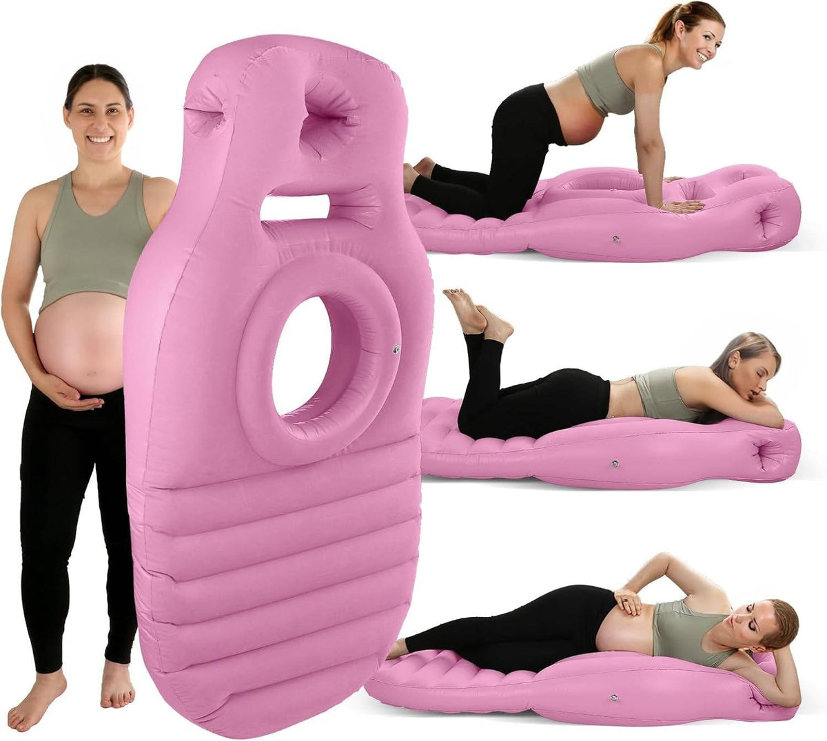 Stomach-Sleep Pregnancy Pillow with Belly Cutout - Maternity Support Cushion for Expecting Moms to Sleep Face-Down Comfortably