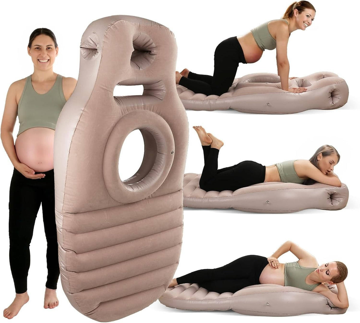 Stomach-Sleep Pregnancy Pillow with Belly Cutout - Maternity Support Cushion for Expecting Moms to Sleep Face-Down Comfortably