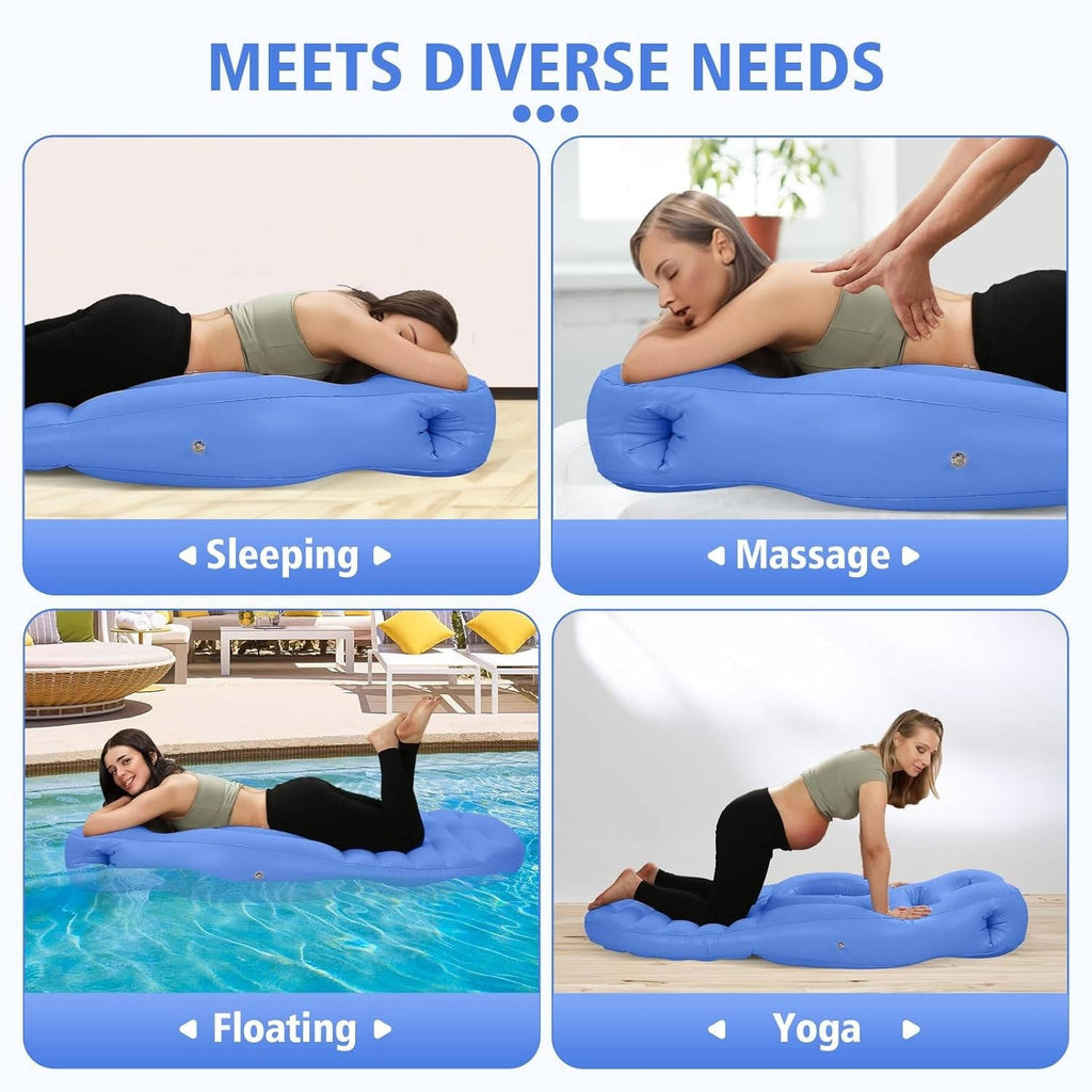 Stomach-Sleep Pregnancy Pillow with Belly Cutout - Maternity Support Cushion for Expecting Moms to Sleep Face-Down Comfortably