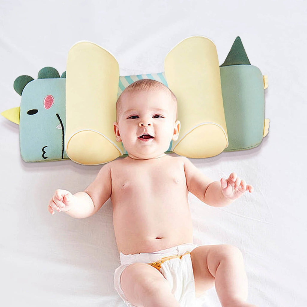 Adjustable Newborn Head Support Pillow for Babies - Soft Breathable Infant Cushion for Supervised Tummy Time & Cuddles
