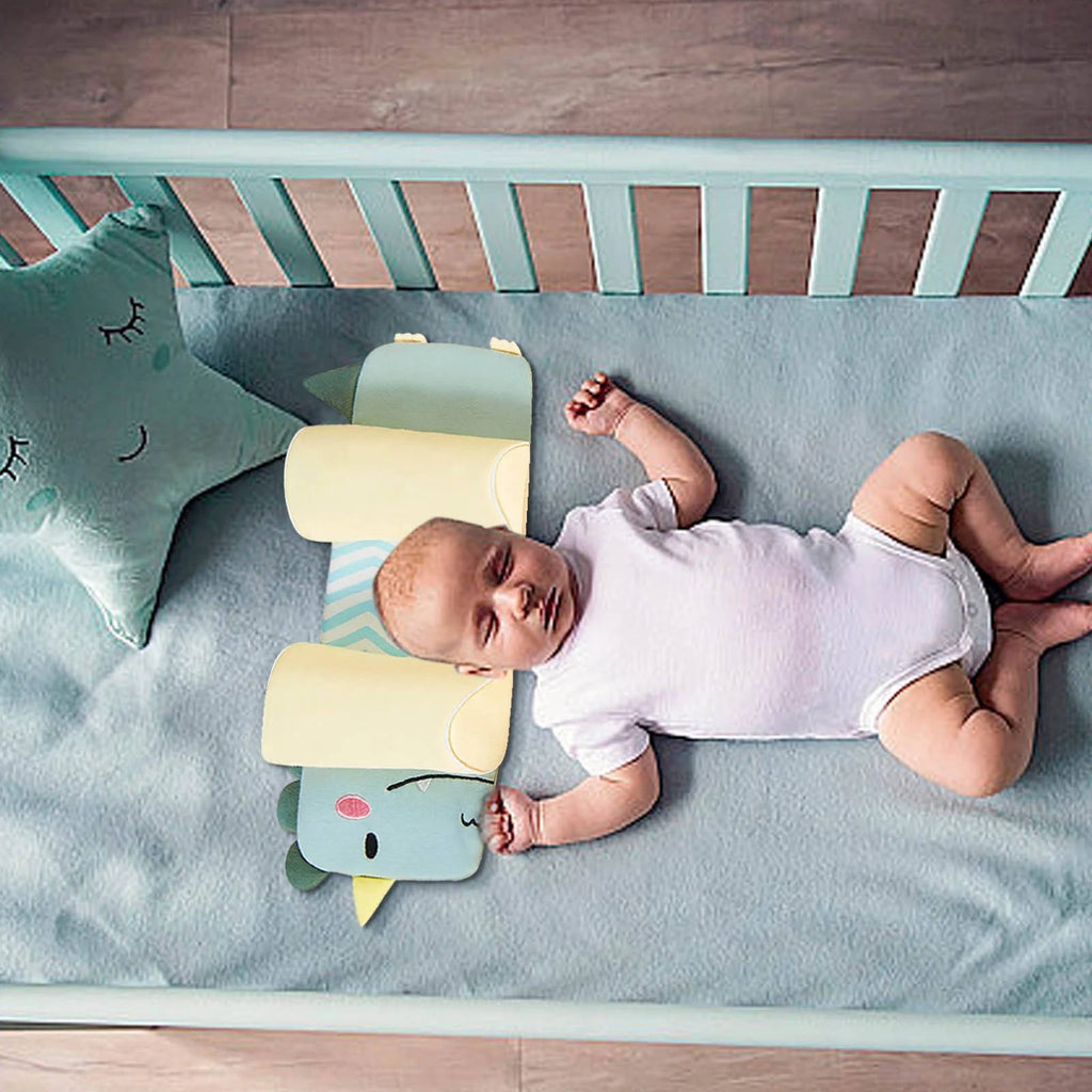 Adjustable Newborn Head Support Pillow for Babies - Soft Breathable Infant Cushion for Supervised Tummy Time & Cuddles