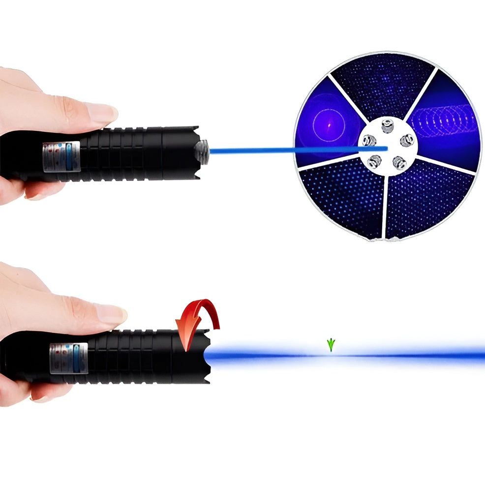 Tactical LED Flashlight with Laser Pointer - Durable Compact Torch for Camping, Hiking, Emergencies & Everyday Carry