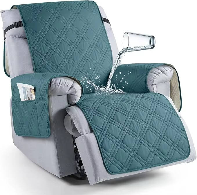 Waterproof Recliner Chair Cover - 5-Layer Furniture Protector from Pets, Kids & Spills, Stretch Fit for Most Recliners