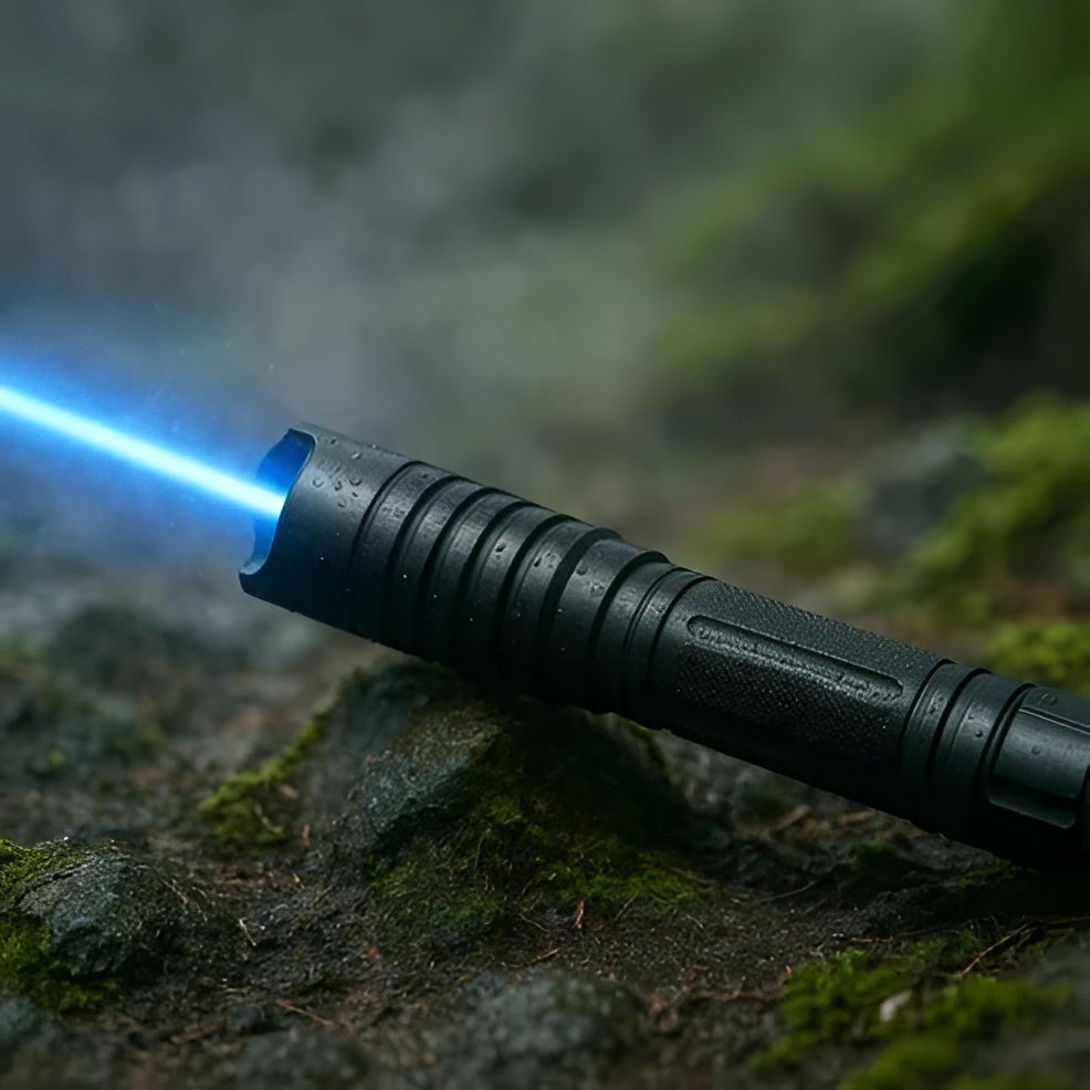 Tactical LED Flashlight with Laser Pointer - Durable Compact Torch for Camping, Hiking, Emergencies & Everyday Carry