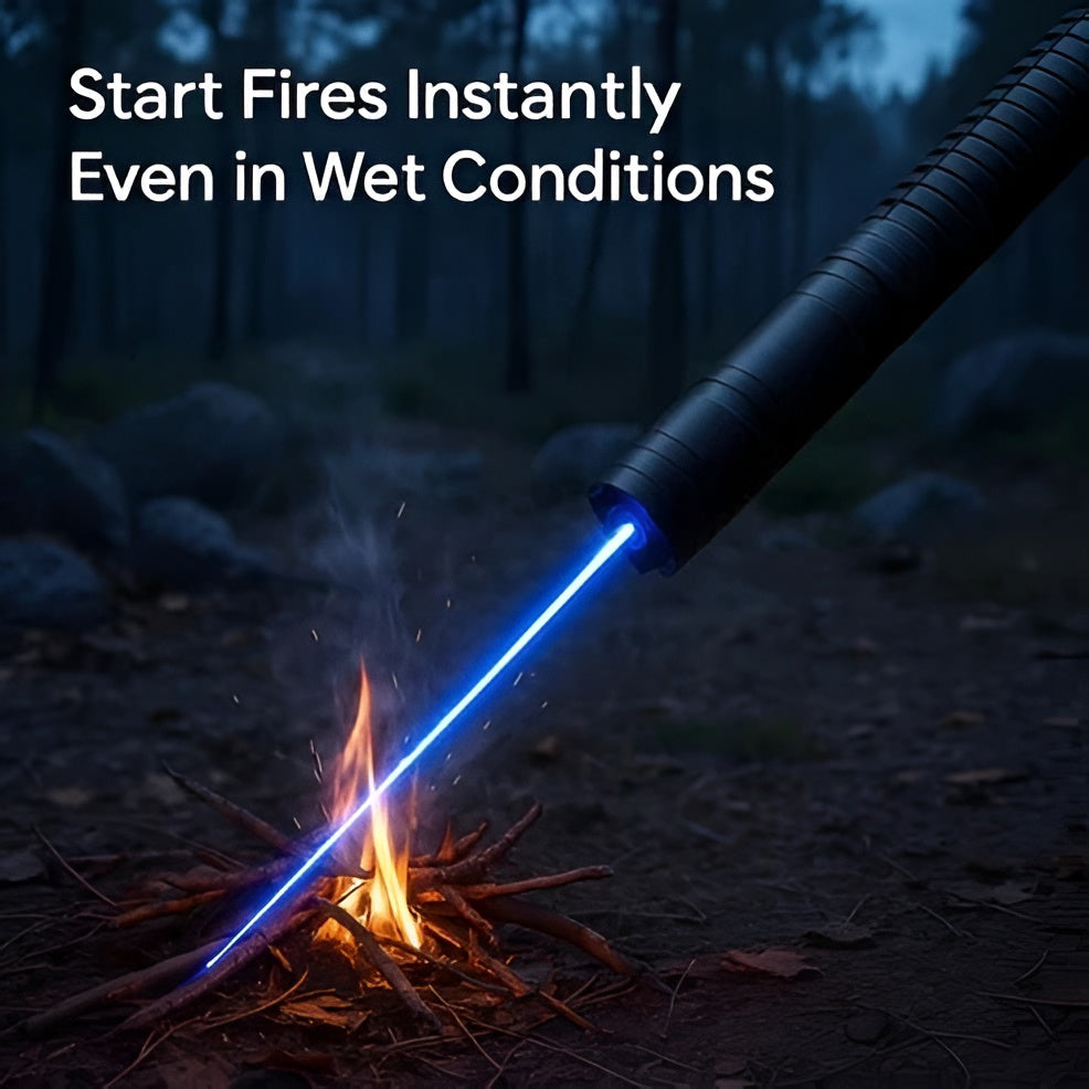 Tactical LED Flashlight with Laser Pointer - Durable Compact Torch for Camping, Hiking, Emergencies & Everyday Carry
